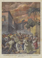 The New Eruption of the Pelee Volcano in Martinique, The Rain of Ash and Stones in Fort De France