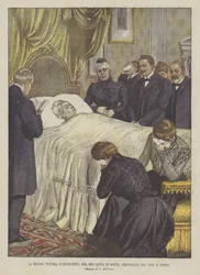 Queen Victoria of England on Her Deathbed, Surrounded by Her Children and Grandchildren