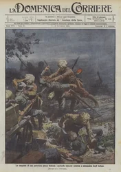 The Conquest of a Polyery Near Osfenda, German Sentries Surprised and Strangled by Indians