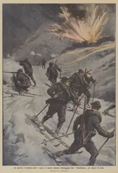 The War at Three Thousand Meters, Our Ski Troops Destroy Two Blockhouses with Mines