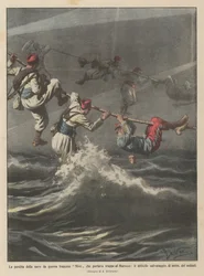 The Loss of the French Warship Nive Carrying Troops to Morocco