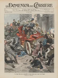 The Massacre Caused by a Car Returning from the Races on a Street in Naples