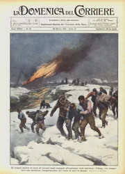 The Tragic March for Help by the Survivors of the Viking Whaler Explosion