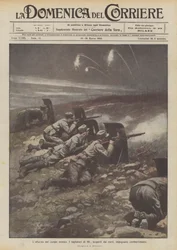 The Alarm in the Enemy Camp, Wire Cutters Discovered by Flares Engage in Combat