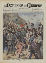 The Ardor for War, the Departure of the 50th Regiment from Turin for Tripoli Raised Enthusiasm