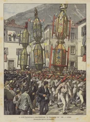 The Traditional and Characteristic Festivals, the Candle Procession in Gubbio