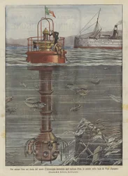 To Search for Gold at the Bottom of the Sea, the Hydroscope Invented by the Italian Pino, in Action