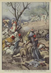 Arab Raiders Surprised During the Bivouac Near Cyrene to Force Them to Release a Leader