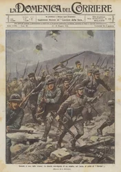 When leaving the trenches, the overwhelming momentum of an assault on the Carso, with the cry of Savoia!