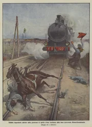 Reckless soldier saved by the quick thinking of a railway crossing guard on the Milan-Domodossola line