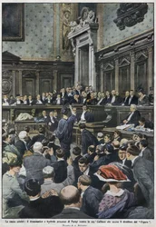 The grand procès: the great procès in Paris by Madame Caillaux who murdered the director of the Figaro. 
