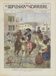 An Episode of the Salerno Floods, The Rescue Operated by Soldiers
