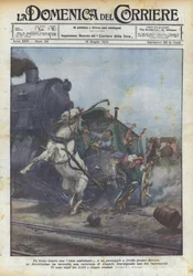 A train against a mobile home