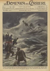 A British Steamer, Sheltered from the Storm in the Norwegian Port of Breivik Botn...