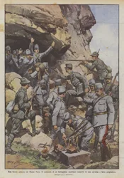 A Good Capture on Monte Nero, The Command of an Austrian Battalion Discovered in a Cave