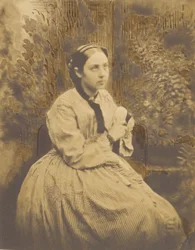 Outdoor Portrait of a Young Lady, Probably Cécile Devéria