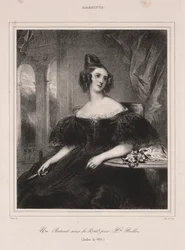 Young Woman with a Fan Seated at a Table