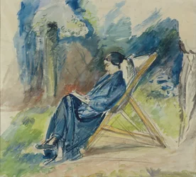 Woman on Chaise Longue
