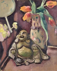 Still Life with a Statuette of Buddha