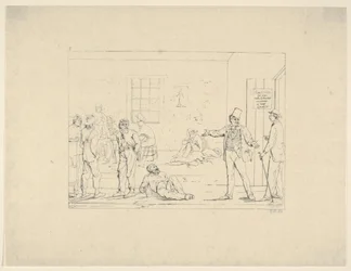 Buying a Substitute in the North During the War from Confederate War Etchings
