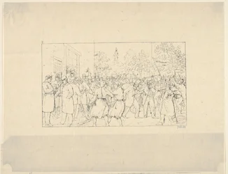 Election in Baltimore, November, 1862 from Confederate War Etchings