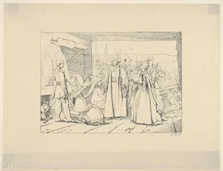 Offering of Bells to be Cast into Cannon from Confederate War Etchings