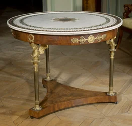 Gueridon with Marble Top