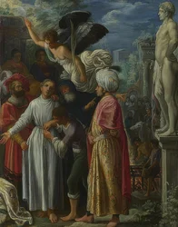 Saint Lawrence before His Martyrdom. Around 1600-01