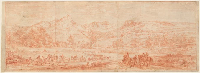French Troops before Salins and the Surrounding Hills