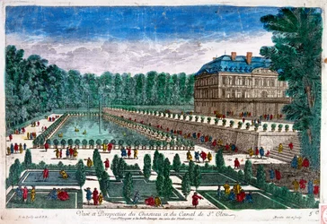 Illustration Showing the Chateau de Saint-Cloud