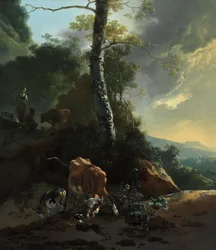 Landscape with Enraged Ox
