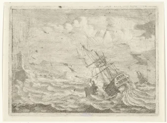 Seascape with Ship in Distress