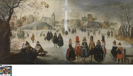 Winter Landscape with Skating