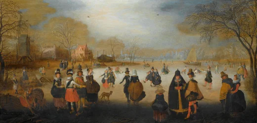 Winter Landscape with Skaters