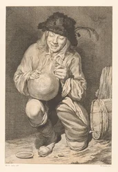 Boy with a Jug for a Wine Barrel