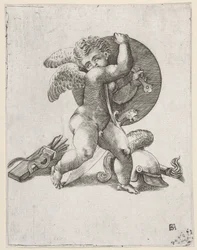 Cupid with Weapons of Mars, c. 1547-62