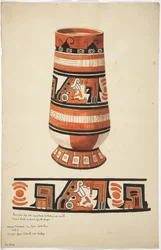 A jar and its design from Aqua Caliente, Near Cartago, Costa Rica