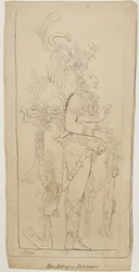 Bas Relief at Palenque, Mexico