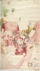 Tracing of a Wall Painting from the East Wall, Upper Temple of the Jaguars, Chichen Itza, Mexico