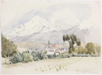 Volcano of Orizaba from San Andrés, Chalchicomula