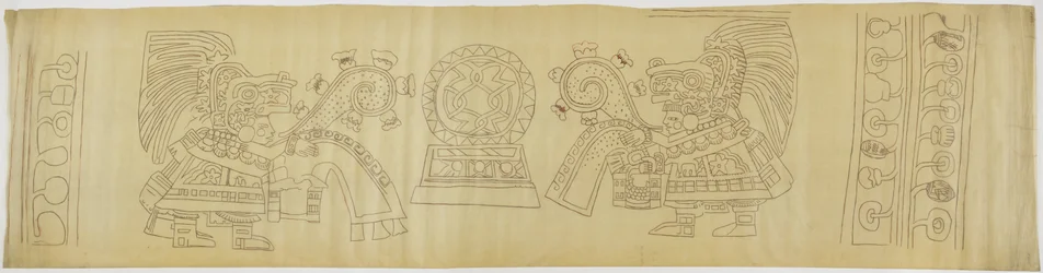 Wall Painting from Teotihuacan, Mexico State Casa de Barrios - House of Priests