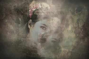 Ethereal Floral Gaze