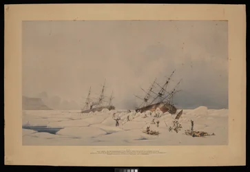 H.M.S. Phoenix and the Breadalbane at the Moment When the Latter Was Crushed and Sunk