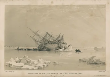 Situation of the H.M.S. Terror on the 14th July