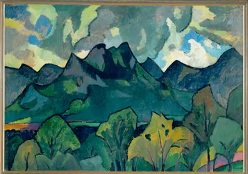 Bavarian Mountain Landscape near Brannenburg
