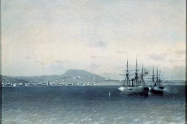 The Turkish Fleet bombed the town of Feodosiya in 1878