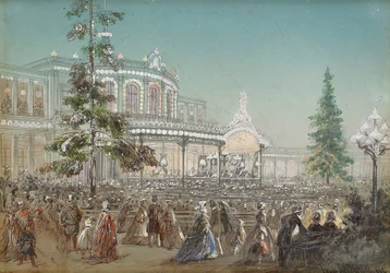 Celebration of the 25th Anniversary of Tsarskoe Selo Railroad at the Pavlovsk Railway Station Concert Hall