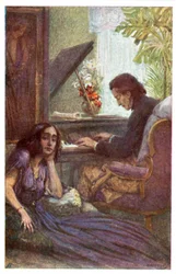 Musician and Composer, Frederic Chopin, with George Sand