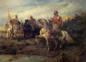 Arab Warriors on Horseback