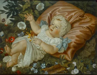 Child among Flowers
